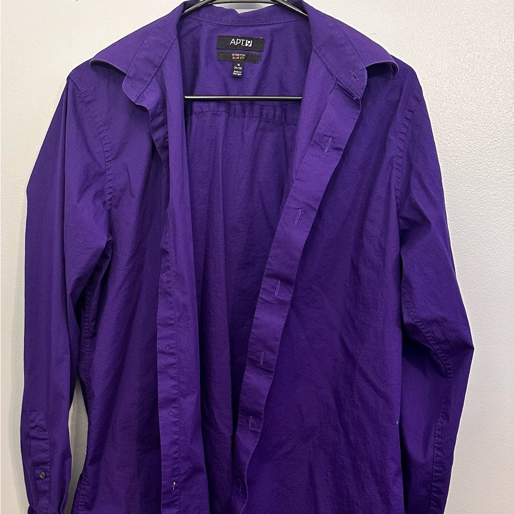 Apt. 9 Men's Purple Dress Shirt